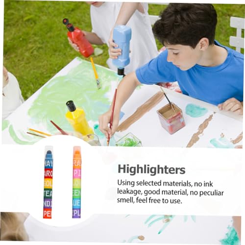 FONDOTIN 2 Stück Multipurpose Marker Stifte Kompakte Langlebige Textmarker für Büro und DIY Leuchtende Farben Stark Deckend Geeignet für Runder Griff FONDOTIN 2 Stück Multipurpose Marker Stifte Kompakte Langlebige Textmarker für Büro und DIY Leuchtende Farben Stark Deckend Geeignet für Runder Griff von FONDOTIN