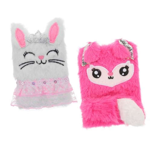 FONDOTIN 2 Stück Plüsch Notizbuch Mädchen Tagebuch Fuchs Hase Flauschig Weiches Cover Mini Journal für Jahre Geschenk Ostern Schreibbuch FONDOTIN 2 Stück Plüsch Notizbuch Mädchen Tagebuch Fuchs Hase Flauschig Weiches Cover Mini Journal für Jahre Geschenk Ostern Schreibbuch von FONDOTIN