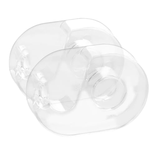 FONDOTIN 2 Stück Praktischer Tape Cutter Tischabroller Transparent für Büro Schule Zuhause Leicht Klebeband Abroller für Einfaches Verpacken und Bastelarbeiten von FONDOTIN