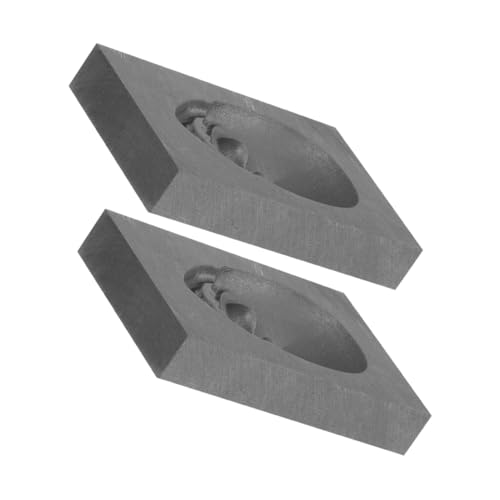 FONDOTIN 2 Stück Schädel Graphit Gussform Hochdichte DIY Casting Ingot Mold Für Silber Kupfer Schmuckherstellung Kreative Kunst Dekorationen von FONDOTIN