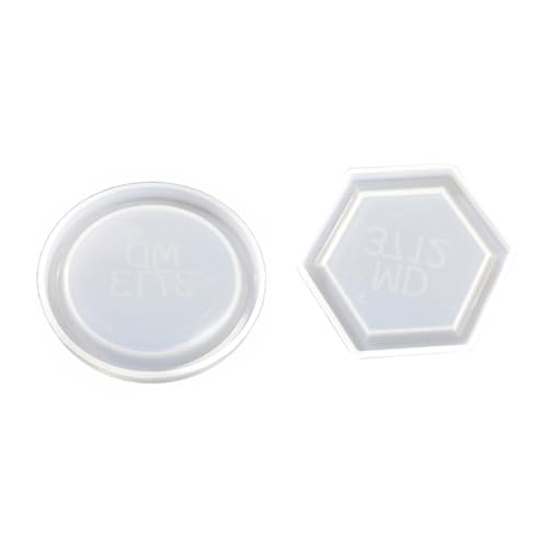 FONDOTIN 2 Stück Silikon DIY Form Hexagon und Rund Silikonform Tablett Gießform für Epoxidharz Basteln DIY Craft Mold Langlebig und Leicht zu Reinigen FONDOTIN 2 Stück Silikon DIY Form Hexagon und Rund Silikonform Tablett Gießform für Epoxidharz Basteln DIY Craft Mold Langlebig und Leicht zu Reinigen von FONDOTIN