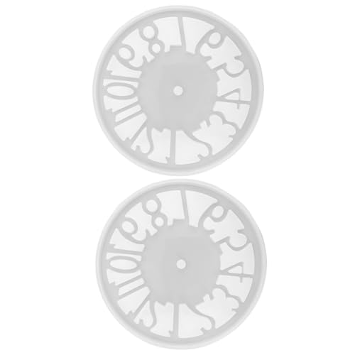 FONDOTIN 2 Stück Silikonform Uhr Teilig Langlebig Reißfest Waschbar für DIY Handwerk Epoxidharz Gießform mit Feinen Details und Rutschfester Oberfläche für Kreative Bastelprojekte FONDOTIN 2 Stück Silikonform Uhr Teilig Langlebig Reißfest Waschbar für DIY Handwerk Epoxidharz Gießform mit Feinen Details und Rutschfester Oberfläche für Kreative Bastelprojekte von FONDOTIN