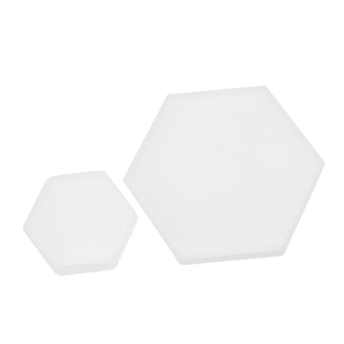 FONDOTIN 2 Stück Silikonformen für Untersetzer Sechseckige Gießform für DIY Kristall Epoxidharz für Tassen und Kreative Bastelprojekte FONDOTIN 2 Stück Silikonformen für Untersetzer Sechseckige Gießform für DIY Kristall Epoxidharz für Tassen und Kreative Bastelprojekte von FONDOTIN