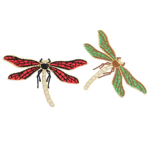 FONDOTIN 2 Stück Stickerei Aufnäher Libelle mit Goldener Umrandung zum Aufbügeln und Aufnähen Dekorative Patches für Kleidung Taschen Hüte DIY Reparatur und Individualisierung FONDOTIN 2 Stück Stickerei Aufnäher Libelle mit Goldener Umrandung zum Aufbügeln und Aufnähen Dekorative Patches für Kleidung Taschen Hüte DIY Reparatur und Individualisierung von FONDOTIN