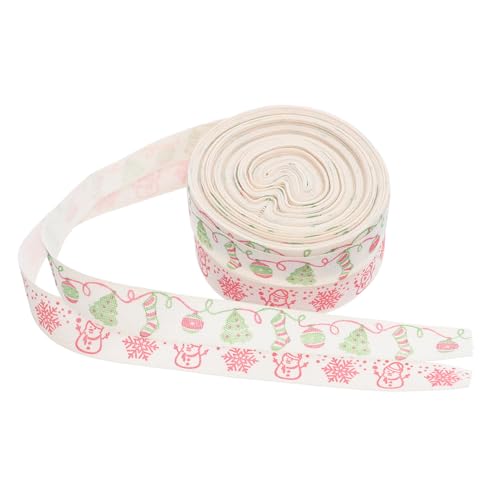 FONDOTIN 2 Stück Teiliges Baumwolle Weihnachtsband mit Schneemann Schneeflocke und Weihnachtsbaum Motiven Breit Lang Festliches DIY Geschenkband für Verpackung Kränze und Dekorationen FONDOTIN 2 Stück Teiliges Baumwolle Weihnachtsband mit Schneemann Schneeflocke und Weihnachtsbaum Motiven Breit Lang Festliches DIY Geschenkband für Verpackung Kränze und Dekorationen von FONDOTIN
