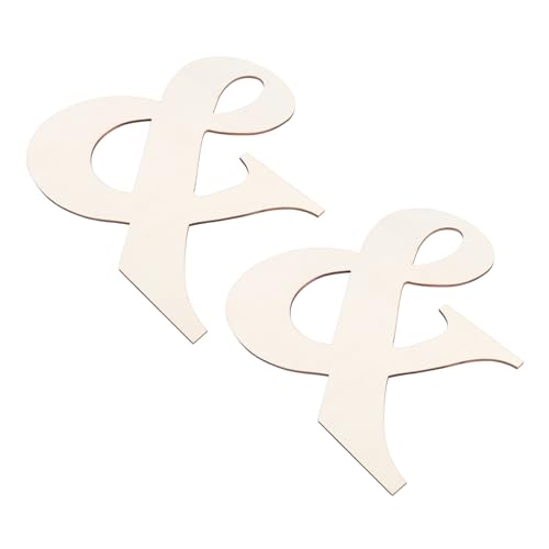 FONDOTIN 2 Stück Teiliges DIY Holzbuchstaben Unlackierte Holzscheiben für Basteln Sichere und Langlebige Holzstücke für Wanddeko Kindername Cafés und Restaurants Geeignet FONDOTIN 2 Stück Teiliges DIY Holzbuchstaben Unlackierte Holzscheiben für Basteln Sichere und Langlebige Holzstücke für Wanddeko Kindername Cafés und Restaurants Geeignet von FONDOTIN