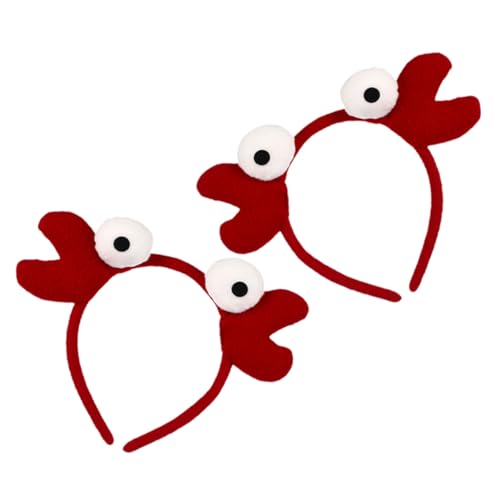 FONDOTIN 2 Stück Teiliges Halloween Krabben Stirnband Leichtes Komfortables Kopfschmuck Mädchen Haarreifen für Kostümparty Cosplay Geburtstag Weihnachten Party Zubehör von FONDOTIN