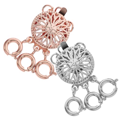 FONDOTIN 2 Stück Teiliges Schmuckverschluss Halsketten und Armbänder Mehrlagige Kettenverbinder aus Langlebigem Material Einfache Installation Geeignet für DIY Schmuckherstellung und FONDOTIN 2 Stück Teiliges Schmuckverschluss Halsketten und Armbänder Mehrlagige Kettenverbinder aus Langlebigem Material Einfache Installation Geeignet für DIY Schmuckherstellung und von FONDOTIN