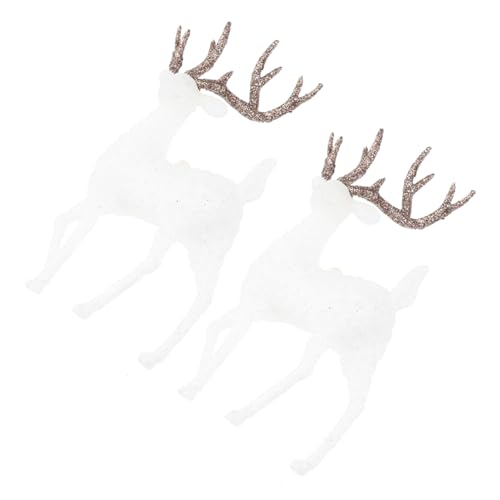 FONDOTIN 2 Stück Teiliges Wild Cake Topper aus Kunststoff Dekorative Geburtstagstortenfigur Vielseitiges Party Accessoire Farblich Sortierte Geweihe für Waldtiere Tortendeko und Festliche von FONDOTIN