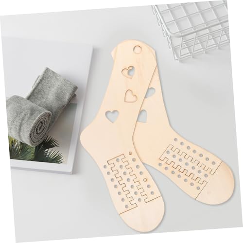 FONDOTIN 2 Stück Verstellbare Holzsockenblocker für Stricken und Häkeln DIY Sockenspanner mit Herzform Praktische Sockenschablonen für Präzises Formen und Trocknen Handgestrickter Socken FONDOTIN 2 Stück Verstellbare Holzsockenblocker für Stricken und Häkeln DIY Sockenspanner mit Herzform Praktische Sockenschablonen für Präzises Formen und Trocknen Handgestrickter Socken von FONDOTIN