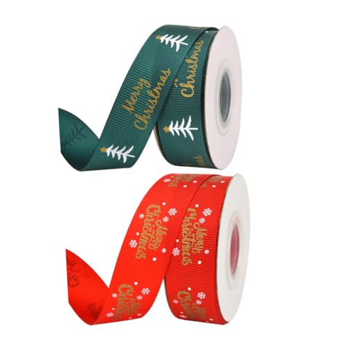 FONDOTIN 2 Stück Weihnachtsband Geschenkband mit Schneeflockenmotiv Stilvolle Sichere Dekoschleifen für Geschenke Hochzeit Party und Festliche Weihnachtsbaumdeko FONDOTIN 2 Stück Weihnachtsband Geschenkband mit Schneeflockenmotiv Stilvolle Sichere Dekoschleifen für Geschenke Hochzeit Party und Festliche Weihnachtsbaumdeko von FONDOTIN
