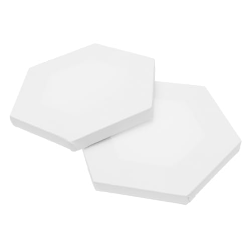 FONDOTIN 2 Stücke Unregelmäßige Malbretter Hexagon Weiß Leinwandrahmen für Ölgemälde Acrylfarben Malpanel Künstlerbedarf für Studenten und Hobbykünstler FONDOTIN 2 Stücke Unregelmäßige Malbretter Hexagon Weiß Leinwandrahmen für Ölgemälde Acrylfarben Malpanel Künstlerbedarf für Studenten und Hobbykünstler von FONDOTIN