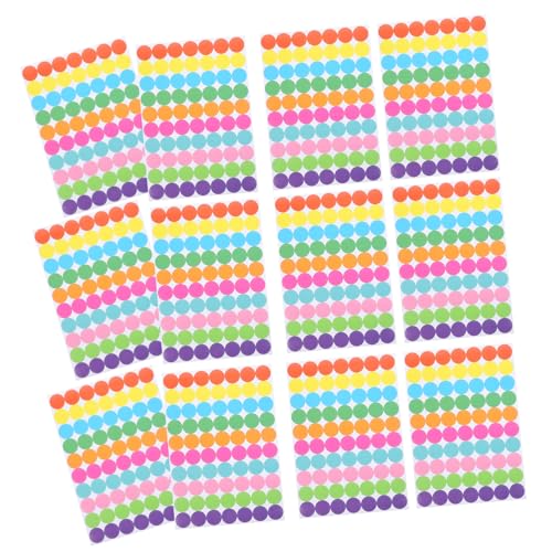 FONDOTIN 20 Blatt Bunte Selbstklebende Runde Punktaufkleber Kleine Farbetiketten Farbige Klebepunkte für Büro Schule Basteln Klassifikation und Markierung FONDOTIN 20 Blatt Bunte Selbstklebende Runde Punktaufkleber Kleine Farbetiketten Farbige Klebepunkte für Büro Schule Basteln Klassifikation und Markierung von FONDOTIN