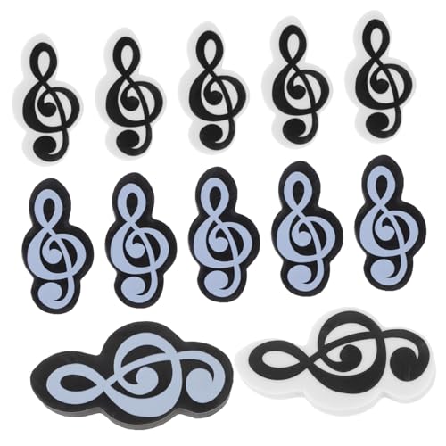 FONDOTIN 20 Stck Teiliges Kleine Radiergummis Musiknotenform Niedliche Musik Radierer für Schüler Tragbar Multipurpose für Klassenzimmer Partygeschenke Einfache Anwendung von FONDOTIN
