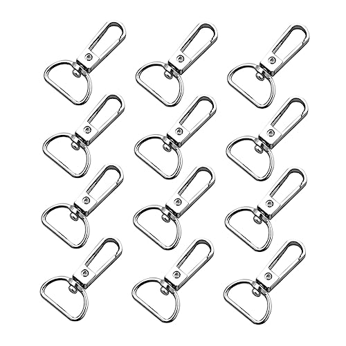 FONDOTIN 20 Stück DIY Karabinerhaken Praktische Schnapphaken für Schlüsselanhänger und Taschenprojekte und Einfach zu Verwenden von FONDOTIN
