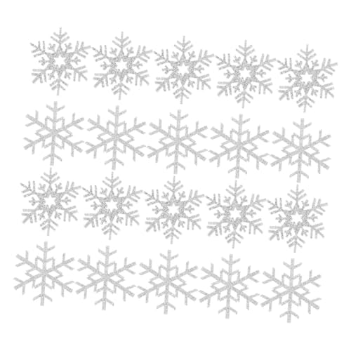 FONDOTIN 20 Stück Handgefertigte Haar Accessoires Materialien Applikation Schneeflocken Verzierung Winter Aufnäher Basteln Stickerei Mini Dekorationen Dekoratives Silbertuch FONDOTIN 20 Stück Handgefertigte Haar Accessoires Materialien Applikation Schneeflocken Verzierung Winter Aufnäher Basteln Stickerei Mini Dekorationen Dekoratives Silbertuch von FONDOTIN