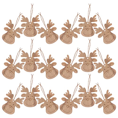 FONDOTIN 20 Stück Holz Elchscheiben Weihnachtsdesign DIY Holzstücke für Handarbeiten Kreative Bastelideen für Eltern für Weihnachtsdekoration und Persönliche Gestaltung FONDOTIN 20 Stück Holz Elchscheiben Weihnachtsdesign DIY Holzstücke für Handarbeiten Kreative Bastelideen für Eltern für Weihnachtsdekoration und Persönliche Gestaltung von FONDOTIN