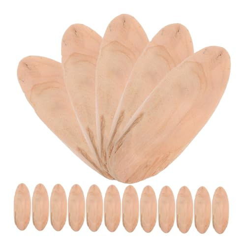 FONDOTIN 20 Stück Holzspäne Dekoratives Holz Kekse Aus Holzbrettern Treibholz Für Aquarien Holzformen Holzhandwerksscheiben Rustikaler Holzausschnitt Tischler, Holztischler Holzkekse Beige von FONDOTIN