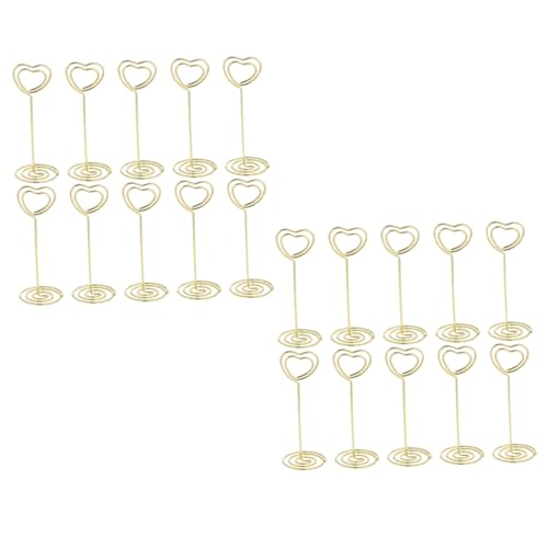 FONDOTIN 20 Stück Kreative Herz message clips aus Dekorative Tischkartenhalter und Memo clip für Fotos Notizen Visitenkarten Stabile Halterung für Büro und Zuhause Goldfarben FONDOTIN 20 Stück Kreative Herz message clips aus Dekorative Tischkartenhalter und Memo clip für Fotos Notizen Visitenkarten Stabile Halterung für Büro und Zuhause Goldfarben von FONDOTIN