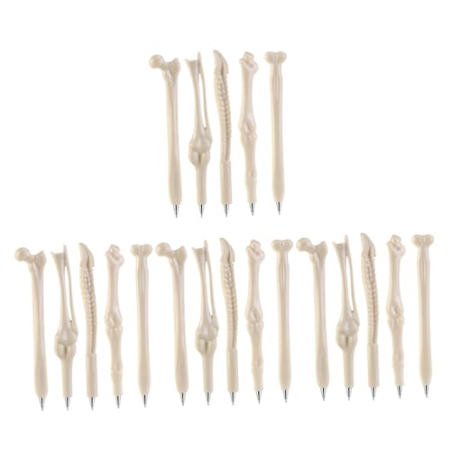 FONDOTIN 20 Stück Kugelschreiber in Knochenform mit Schwarzer Tinte Leichte Schreibstifte für Schüler Kreative Halloween Geschenke Glattes Schreiben Tragbar und Langlebig FONDOTIN 20 Stück Kugelschreiber in Knochenform mit Schwarzer Tinte Leichte Schreibstifte für Schüler Kreative Halloween Geschenke Glattes Schreiben Tragbar und Langlebig von FONDOTIN