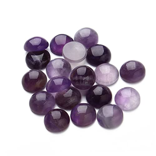 FONDOTIN 20 Stück Lila Kristall Cabochons Glasflachboden DIY Schmucksteine für Uhr Dekoration Basteln Schmuckzubehör FONDOTIN 20 Stück Lila Kristall Cabochons Glasflachboden DIY Schmucksteine für Uhr Dekoration Basteln Schmuckzubehör von FONDOTIN