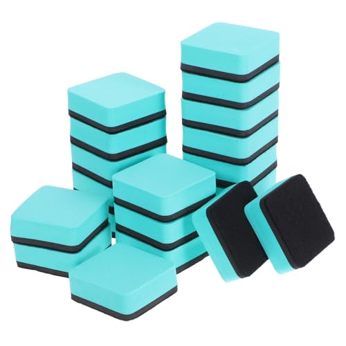FONDOTIN 20 Stück Magnetische Whiteboard Radiergummis Reinigungsradierer Tafelradierer Tafelradierer Mini Whiteboard Reinigungspads Trockenmarker Radiergummi Magnetischer von FONDOTIN