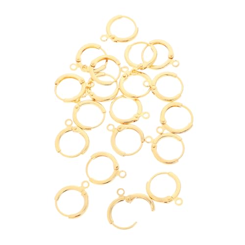 FONDOTIN 20 Stück Ohrclip -Ohrschnalle -Zubehör Ohrringe Haken DIY Zubehör für die Herstellung von Ohrringen runde Ohrhaken austauschbare Ohrringverzierung runder Ohrhaken Kupfer Golden FONDOTIN 20 Stück Ohrclip -Ohrschnalle -Zubehör Ohrringe Haken DIY Zubehör für die Herstellung von Ohrringen runde Ohrhaken austauschbare Ohrringverzierung runder Ohrhaken Kupfer Golden von FONDOTIN