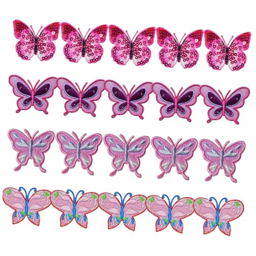 FONDOTIN 20 Stück Schmetterlings Patches DIY Stickerei Badges für Kleidung Aufbügelbare Flicken für Kostüme Dekoration von Shirts Pullovern und Mehr FONDOTIN 20 Stück Schmetterlings Patches DIY Stickerei Badges für Kleidung Aufbügelbare Flicken für Kostüme Dekoration von Shirts Pullovern und Mehr von FONDOTIN