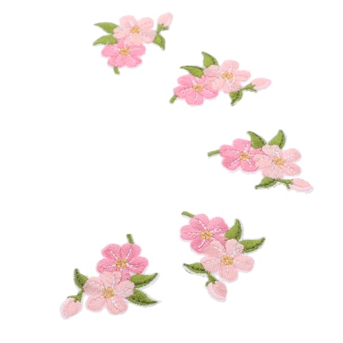 FONDOTIN 20 Stück Teiliges Blumen Stoffflicken zum Aufnähen Bestickte Applikationen für Kleidung Reparatur DIY Textil dekoration Strapazierfähige Baumwoll patches für Jacken Jeans von FONDOTIN