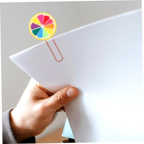 FONDOTIN 20 Stück Teiliges Bunte Büroklammern aus Kreative Kleine Papierklammern in Früchte Design als Lesezeichen Vielseitig Einsetzbar für Schule Büro und Dokumentenorganisation FONDOTIN 20 Stück Teiliges Bunte Büroklammern aus Kreative Kleine Papierklammern in Früchte Design als Lesezeichen Vielseitig Einsetzbar für Schule Büro und Dokumentenorganisation von FONDOTIN