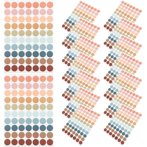 FONDOTIN 20 Stück Teiliges Bunte Runde Selbstklebende Etiketten Langlebige Papieraufkleber in Leuchtenden Farben Beschreibbar mit Stiften für Schüler Lehrer Planer und Belohnungen FONDOTIN 20 Stück Teiliges Bunte Runde Selbstklebende Etiketten Langlebige Papieraufkleber in Leuchtenden Farben Beschreibbar mit Stiften für Schüler Lehrer Planer und Belohnungen von FONDOTIN