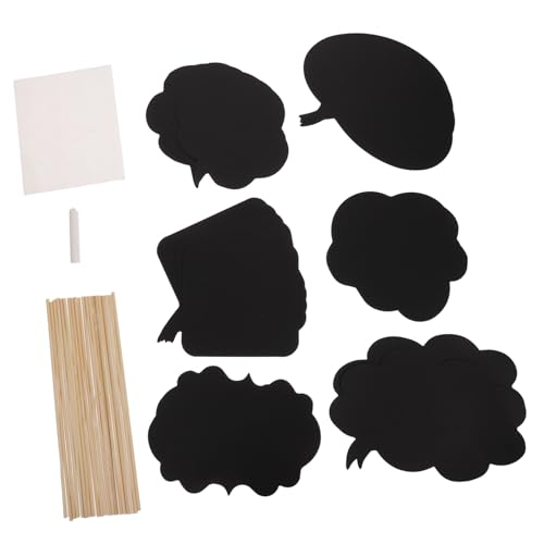 FONDOTIN 20 Stück Teiliges DIY Fotorequisiten aus Papier mit Kreidetafeln Leichte Selfie Party Deko für Hochzeit Geburtstag Brautparty und Engagement Personalisierbare Botschafter von FONDOTIN
