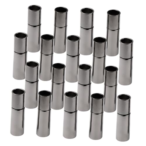 FONDOTIN 20 Stück Teiliges DIY Schmuckzubehör Langlebige Schwarze Armband und Halskettenverschlüsse mit Innenloch Hautfreundlich Leicht für Handgefertigte Schmuckherstellung und FONDOTIN 20 Stück Teiliges DIY Schmuckzubehör Langlebige Schwarze Armband und Halskettenverschlüsse mit Innenloch Hautfreundlich Leicht für Handgefertigte Schmuckherstellung und von FONDOTIN