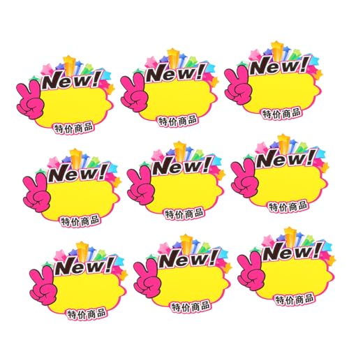FONDOTIN 20 Stück Teiliges Große Preisetiketten aus Robustem Papier Leuchtende Preisschilder für Einzelhandel und Supermärkte Vielseitig Einsetzbare Werbe Preisschilder für Verkaufsstände FONDOTIN 20 Stück Teiliges Große Preisetiketten aus Robustem Papier Leuchtende Preisschilder für Einzelhandel und Supermärkte Vielseitig Einsetzbare Werbe Preisschilder für Verkaufsstände von FONDOTIN
