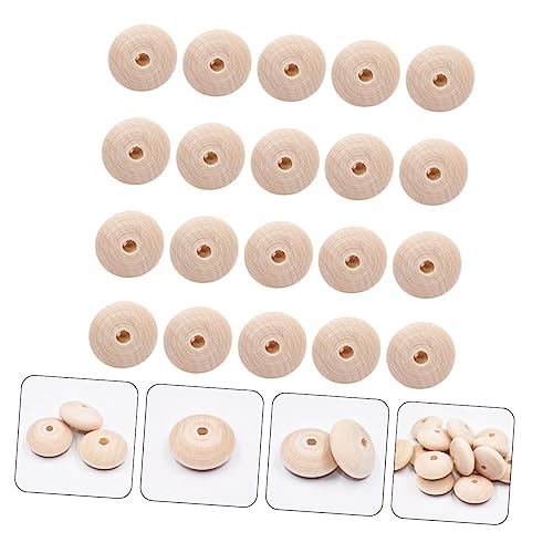FONDOTIN 20 Stück Teiliges Holzperlen mit Naturbelassen Leichte Schmuckbastelperlen Geeignet für DIY Armbänder Halsketten Ohrringe und Kreative Schmuckherstellung FONDOTIN 20 Stück Teiliges Holzperlen mit Naturbelassen Leichte Schmuckbastelperlen Geeignet für DIY Armbänder Halsketten Ohrringe und Kreative Schmuckherstellung von FONDOTIN