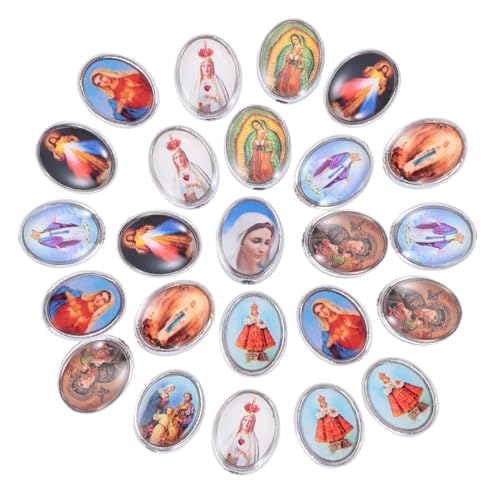 FONDOTIN 20 Stück Teiliges Katholischer Legierungs Schmuckzubehör mit Heiligen Motiv Vielseitige Religiöse Charakter Accessoires für Armband und Halskette Geeignet für DIY FONDOTIN 20 Stück Teiliges Katholischer Legierungs Schmuckzubehör mit Heiligen Motiv Vielseitige Religiöse Charakter Accessoires für Armband und Halskette Geeignet für DIY von FONDOTIN