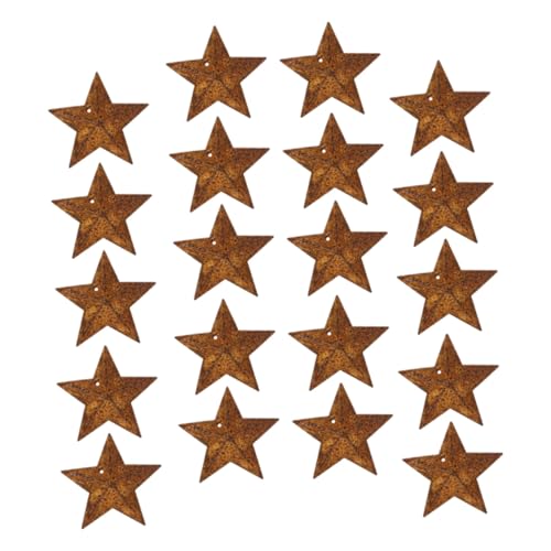 FONDOTIN 20 Stück Teiliges Metall Fünf Punkte Stern Anhänger Rostfrei Rustikale Weihnachtsdeko zum Aufhängen für DIY Bastelprojekte und Party Dekorationen FONDOTIN 20 Stück Teiliges Metall Fünf Punkte Stern Anhänger Rostfrei Rustikale Weihnachtsdeko zum Aufhängen für DIY Bastelprojekte und Party Dekorationen von FONDOTIN