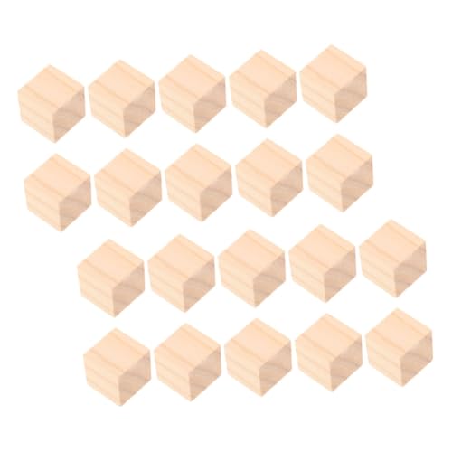 FONDOTIN 20 Stück Teiliges Naturbelassene Holzwürfel Unlackierte Quadratische Holzblöcke zum Bemalen Schnitzen und Basteln Kleine Holzbausteine für DIY Kunst Lernprojekte FONDOTIN 20 Stück Teiliges Naturbelassene Holzwürfel Unlackierte Quadratische Holzblöcke zum Bemalen Schnitzen und Basteln Kleine Holzbausteine für DIY Kunst Lernprojekte von FONDOTIN