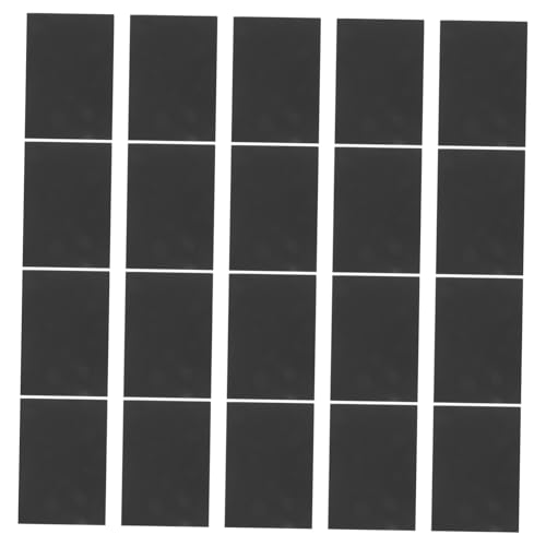 FONDOTIN 20 Stück Teiliges Schwarzes Kartonpapier M² Vielseitig zum Schneiden Falten Bedrucken Schreiben Geeignet für Scrapbooking DIY Bastelprojekte Stabiles Fotokarton Papier für Kunst von FONDOTIN