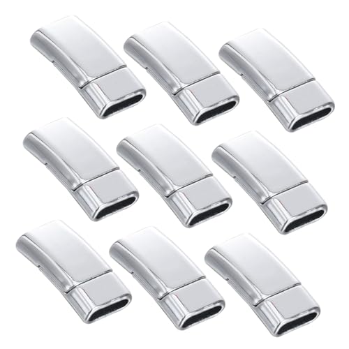 FONDOTIN 20 Stück Teiliges Silbernes Magnetisches Armbandverschluss Leichte Schmuck Kordelverbinder Starker Halt für DIY Lederarmbänder Geflochtene Halsketten und Große Perlen Einfache FONDOTIN 20 Stück Teiliges Silbernes Magnetisches Armbandverschluss Leichte Schmuck Kordelverbinder Starker Halt für DIY Lederarmbänder Geflochtene Halsketten und Große Perlen Einfache von FONDOTIN