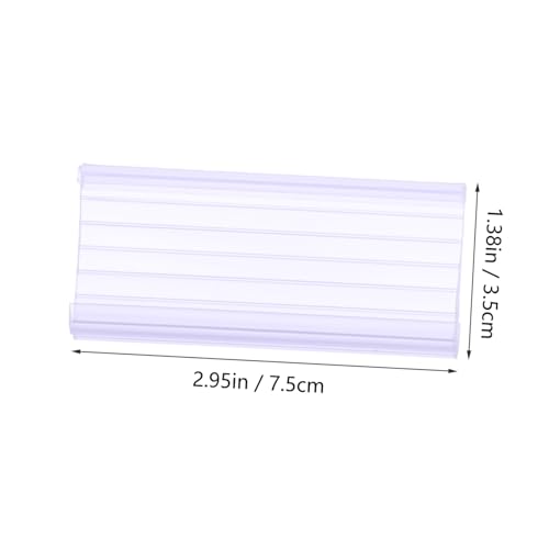 FONDOTIN 20 Stück Teiliges Transparente PVC Preisschildhalter für Supermarktregale Schützende Stabile Kunststoff Preisschildhalterung Geeignet für Etiketten mit Karteneinzug Praktisches von FONDOTIN