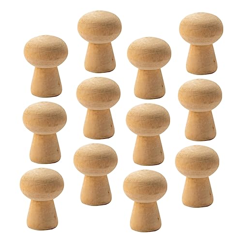 FONDOTIN 20 Stück Teiliges Unbemalte Holzspielzeuge Pilzform Bastelmaterial für Malen und Gestalten für Wohnzimmer oder Garten FONDOTIN 20 Stück Teiliges Unbemalte Holzspielzeuge Pilzform Bastelmaterial für Malen und Gestalten für Wohnzimmer oder Garten von FONDOTIN