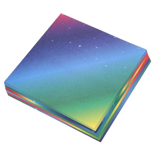 FONDOTIN 200 Blatt Double Sided Origami Papier Farbverlauf Bastelpapier für DIY Handwerk Quadratisches Faltpapier für Schule Kindergarten und Kreative Papierkunst von FONDOTIN
