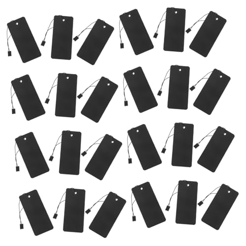 FONDOTIN 200 Satz Teiliges Preisschild Schwarzem Papier und Schwarzer Schnur Robuste Reißfeste Kleidungsetiketten zum Beschriften Vorgebohrte für Einfaches Anhängen für Einzelhandel und FONDOTIN 200 Satz Teiliges Preisschild Schwarzem Papier und Schwarzer Schnur Robuste Reißfeste Kleidungsetiketten zum Beschriften Vorgebohrte für Einfaches Anhängen für Einzelhandel und von FONDOTIN