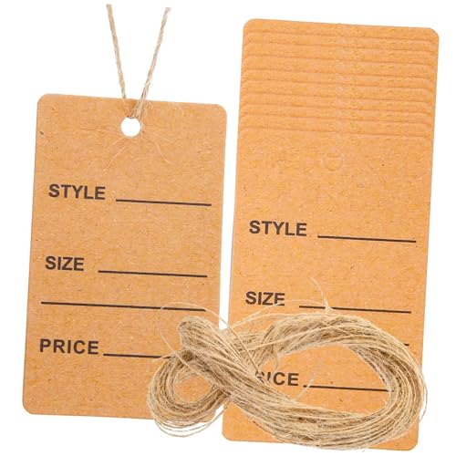 FONDOTIN 200 Stück Beschreibbare Preisschilder mit Schnur Kleine Handschriftliche Preisetiketten für Kleidung Praktische Hängeetiketten zum Markieren von Preis und Stil für FONDOTIN 200 Stück Beschreibbare Preisschilder mit Schnur Kleine Handschriftliche Preisetiketten für Kleidung Praktische Hängeetiketten zum Markieren von Preis und Stil für von FONDOTIN