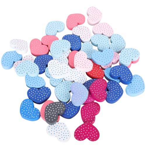 FONDOTIN 200 Stück Bunte Holzperlen Herzen Auffädeln DIY Schmuckherstellung Valentinstag Bastelperlen für Armbänder Halsketten und Deko FONDOTIN 200 Stück Bunte Holzperlen Herzen Auffädeln DIY Schmuckherstellung Valentinstag Bastelperlen für Armbänder Halsketten und Deko von FONDOTIN