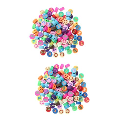 FONDOTIN 200 Stück Bunte Polymer Clay Buchstabenperlen für Armbänder DIY Schmuckherstellung Glatte Flache Perlen mit Runden Kanten Vielseitige Bastel Schmuckzubehör für Kreative Designs FONDOTIN 200 Stück Bunte Polymer Clay Buchstabenperlen für Armbänder DIY Schmuckherstellung Glatte Flache Perlen mit Runden Kanten Vielseitige Bastel Schmuckzubehör für Kreative Designs von FONDOTIN
