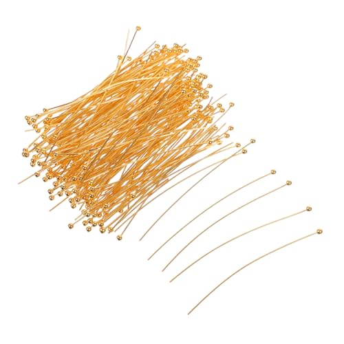 FONDOTIN 200 Stück Goldene Diy Schmuckzubehör für Ohrringe Armbänder Robuste Bastel Pins für Verschiedene Perlengrößen FONDOTIN 200 Stück Goldene Diy Schmuckzubehör für Ohrringe Armbänder Robuste Bastel Pins für Verschiedene Perlengrößen von FONDOTIN