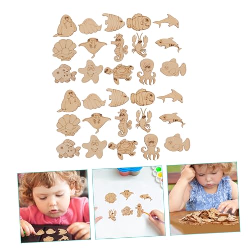 FONDOTIN 200 Stück Holz deko Meerestiere Unbemalt Holzscheiben DIY Bastelset Naturbelassen Glatt für Heimdeko Malen Scrapbooking Kommunion Tischdekoration FONDOTIN 200 Stück Holz deko Meerestiere Unbemalt Holzscheiben DIY Bastelset Naturbelassen Glatt für Heimdeko Malen Scrapbooking Kommunion Tischdekoration von FONDOTIN