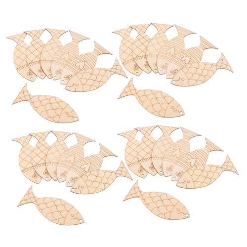 FONDOTIN 200 Stück Holzfisch Wanddekoration Mediterraner Stil Diy Malbare Fischausschnitte für Heim und Dekoration Nautisches FONDOTIN 200 Stück Holzfisch Wanddekoration Mediterraner Stil Diy Malbare Fischausschnitte für Heim und Dekoration Nautisches von FONDOTIN